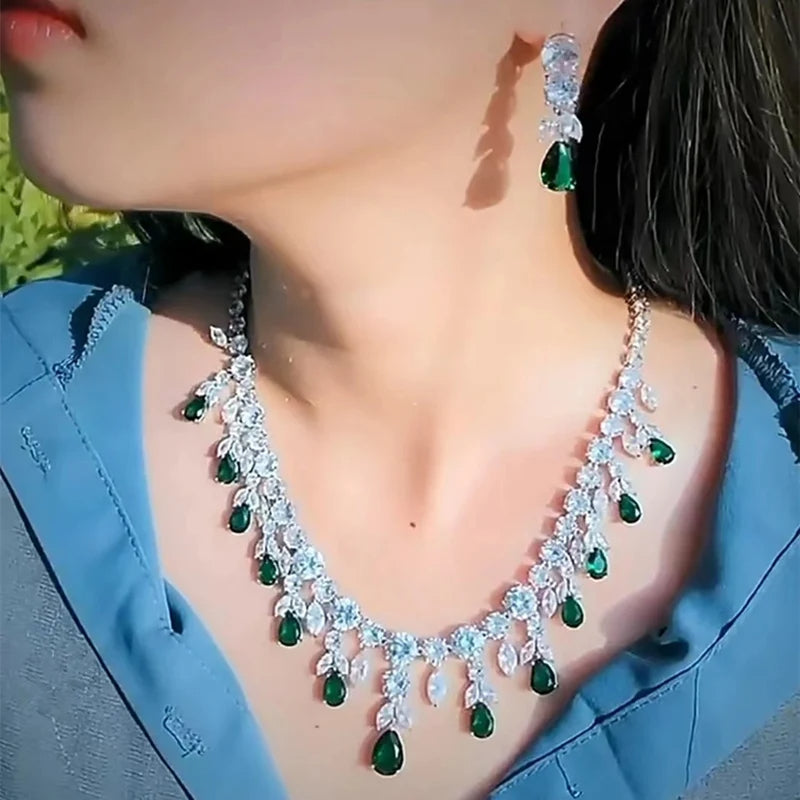 Emerald and Crystal Set