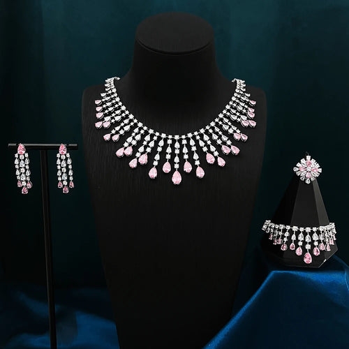 Women Necklace Sets - Cubic Zirconia Bridal Jewelry | Luxury DuBai Collection