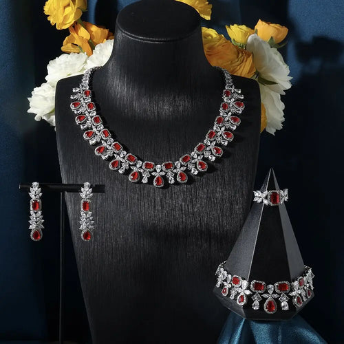 Trendy  Necklace Sets for Women Cubic Zirconia Jewellery Set