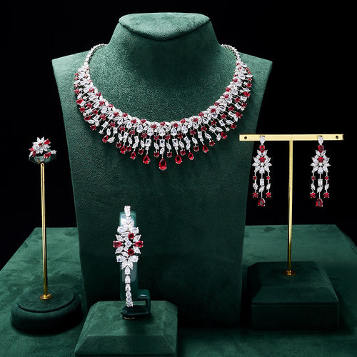 Luxury Women Jewelry Set - Cubic Zirconia Bridal Necklace