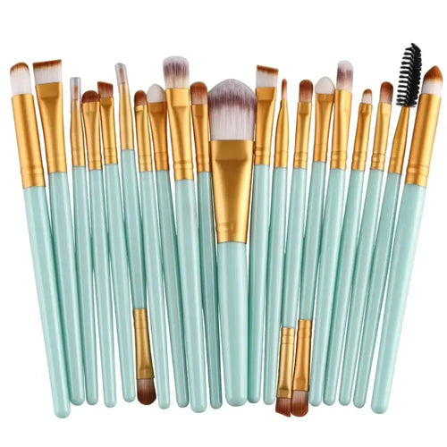 Makeup Brushes, Portable Brush Set, Soft Bristles, Professional Makeup Tools, Versatile Makeup Brushes, All Skin Types, Complete Makeup Set, Cosmetic Tools, Beauty Essentials, On-the-Go Makeup