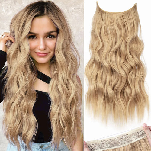 22 Inch Invisible Wire Hair Extensions | Secure, Adjustable &amp; Natural-Looking.