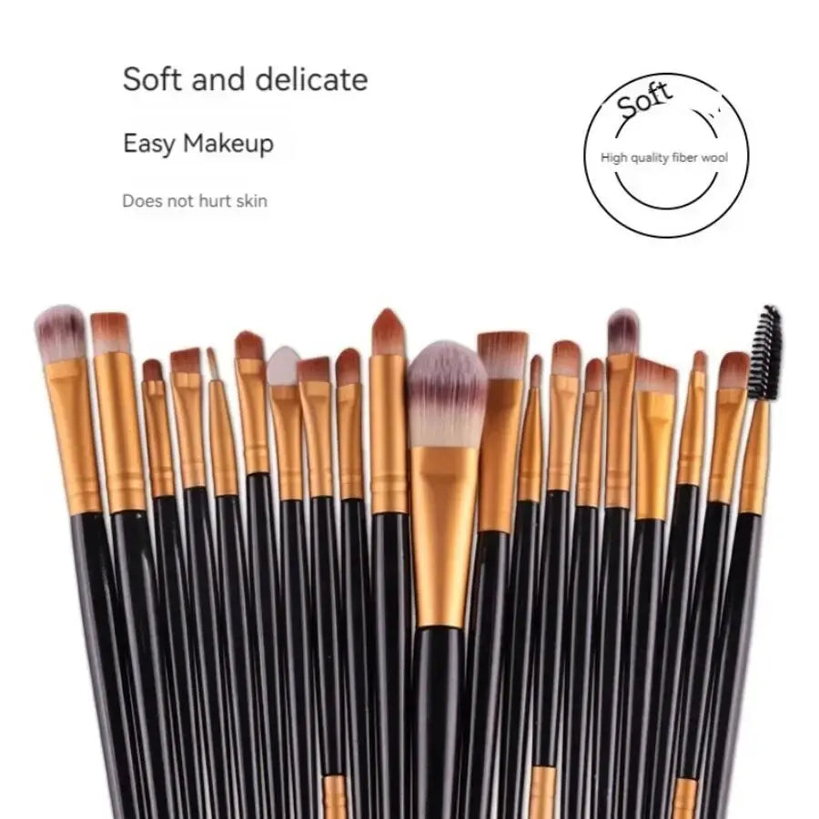 Makeup Brushes, Portable Brush Set, Soft Bristles, Professional Makeup Tools, Versatile Makeup Brushes, All Skin Types, Complete Makeup Set, Cosmetic Tools, Beauty Essentials, On-the-Go Makeup