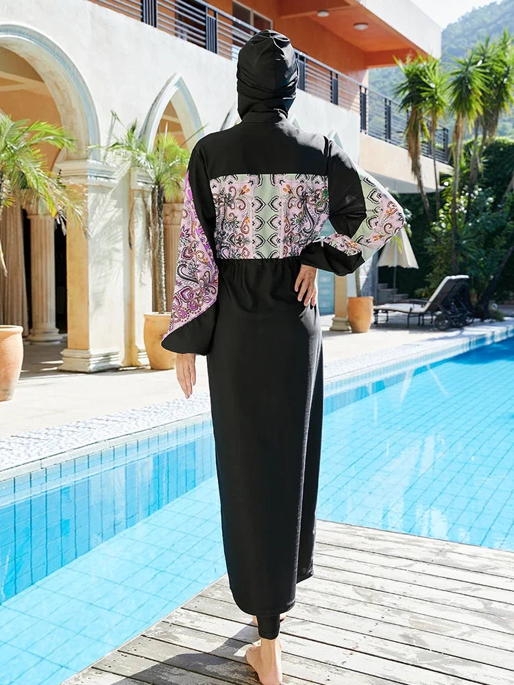 The Ultimate Burkini Femme Muslim Swimwear for Women 2024: Long Sleeve Islamic Swimsuit