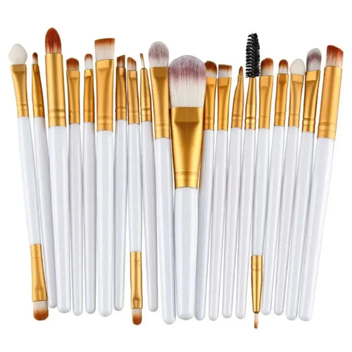 Makeup Brushes, Portable Brush Set, Soft Bristles, Professional Makeup Tools, Versatile Makeup Brushes, All Skin Types, Complete Makeup Set, Cosmetic Tools, Beauty Essentials, On-the-Go Makeup