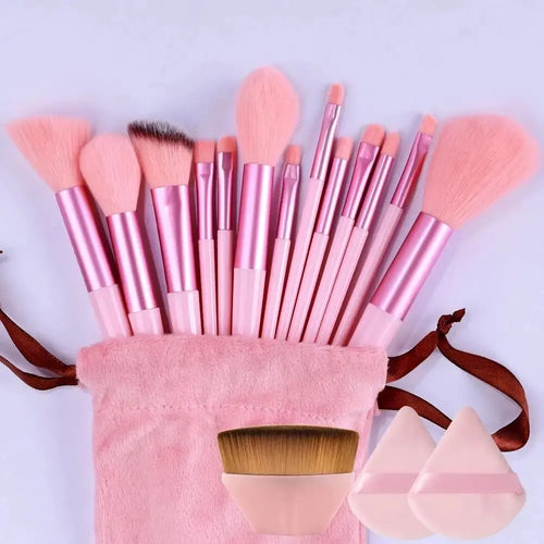 Professional Makeup Brush Set - Soft Fluffy Cosmetic Brushes with Storage Bag