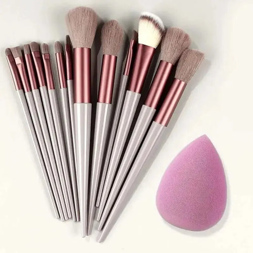 Professional Makeup Brush Set - Soft Fluffy Cosmetic Brushes with Storage Bag