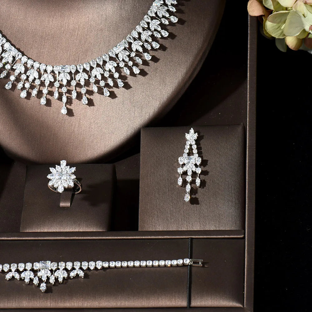 New Dubai Jewelry Sets with Leaf Design