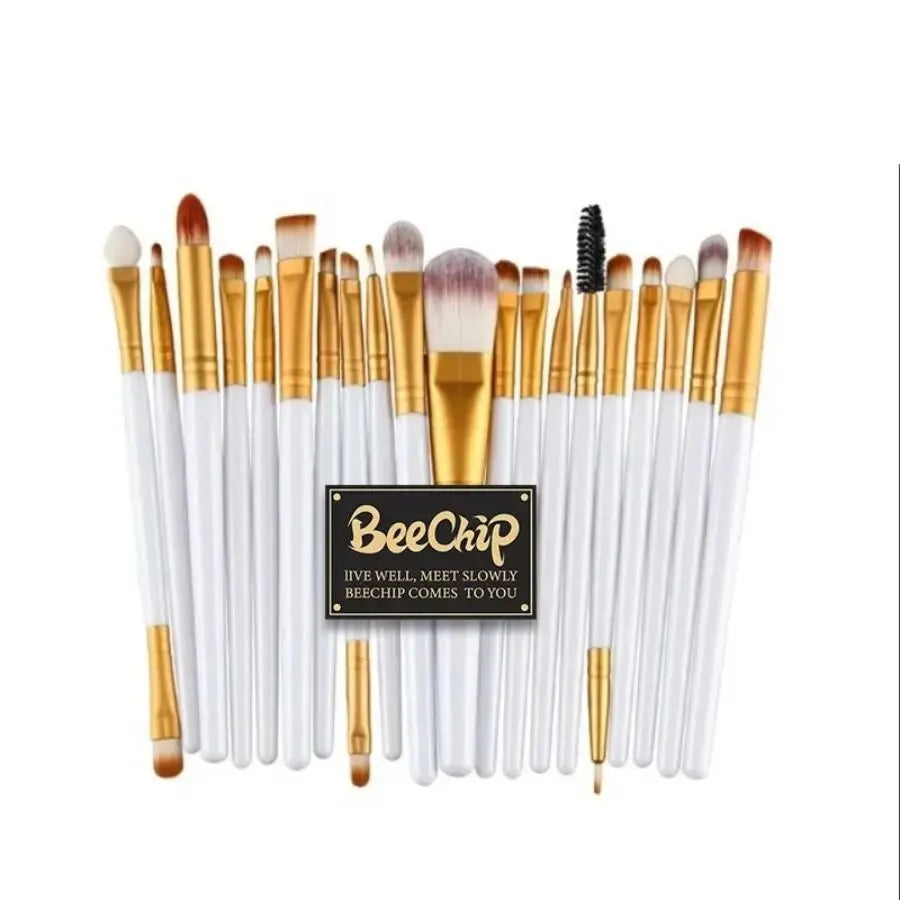 Makeup Brushes, Portable Brush Set, Soft Bristles, Professional Makeup Tools, Versatile Makeup Brushes, All Skin Types, Complete Makeup Set, Cosmetic Tools, Beauty Essentials, On-the-Go Makeup