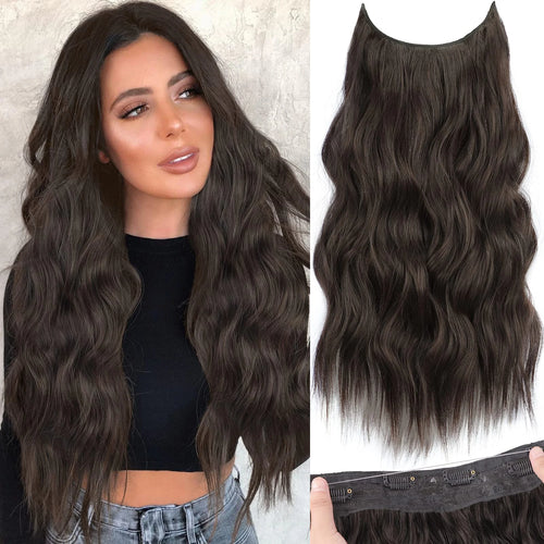 22 Inch Invisible Wire Hair Extensions | Secure, Adjustable &amp; Natural-Looking.