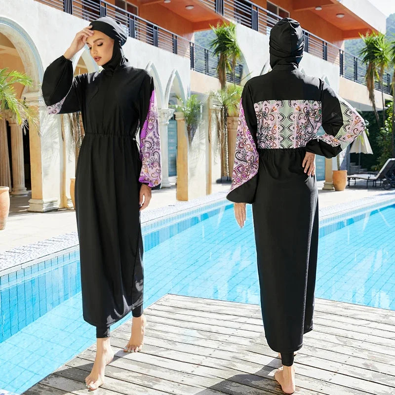 The Ultimate Burkini Femme Muslim Swimwear for Women 2024: Long Sleeve Islamic Swimsuit