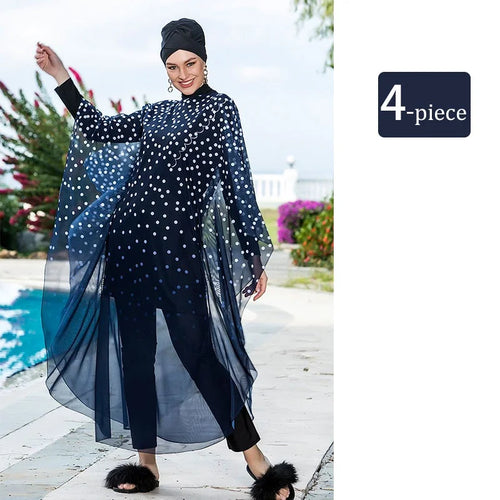 Premium Nylon Spandex Modest Swimwear for Muslim Women | Includes Hijab | UV Protection & Quick Dry