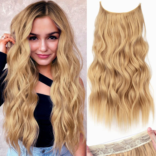 22 Inch Invisible Wire Hair Extensions | Secure, Adjustable &amp; Natural-Looking.