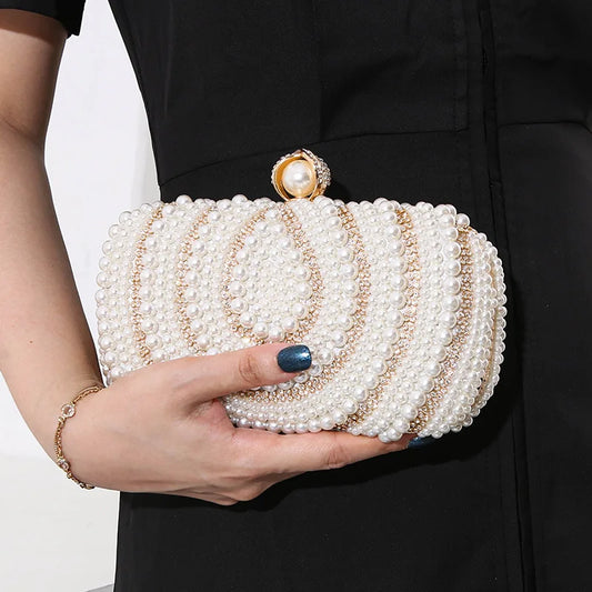 Evening Clutch Pearl Handbag