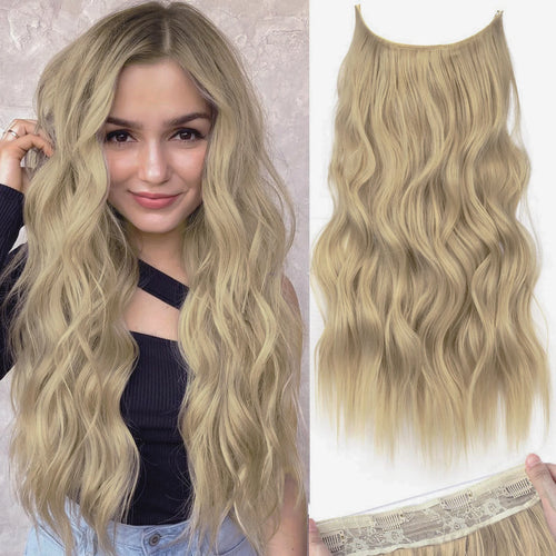 22 Inch Invisible Wire Hair Extensions | Secure, Adjustable &amp; Natural-Looking.