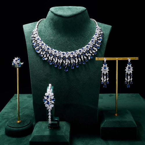 Luxury Women Jewelry Set - Cubic Zirconia Bridal Necklace