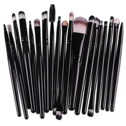 Makeup Brushes, Portable Brush Set, Soft Bristles, Professional Makeup Tools, Versatile Makeup Brushes, All Skin Types, Complete Makeup Set, Cosmetic Tools, Beauty Essentials, On-the-Go Makeup