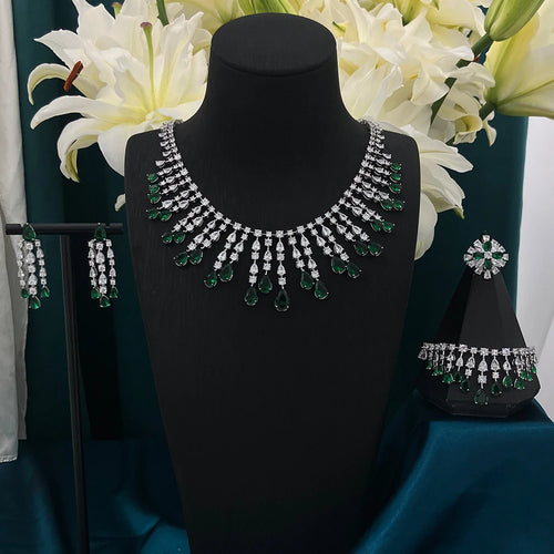 Women Necklace Sets - Cubic Zirconia Bridal Jewelry | Luxury DuBai Collection