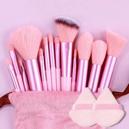 Professional Makeup Brush Set - Soft Fluffy Cosmetic Brushes with Storage Bag