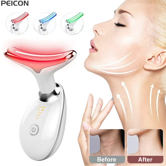 Face Massager Anti-aging Facial Massage EMS Facial Microcurrent Red