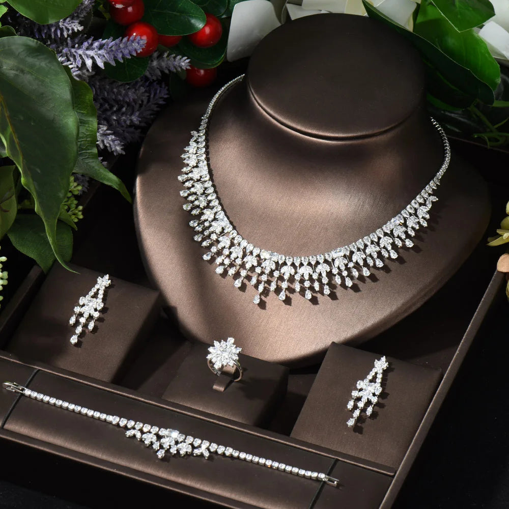 New Dubai Jewelry Sets with Leaf Design