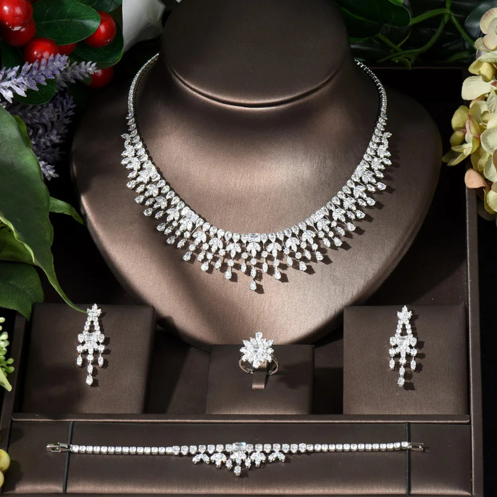 New Dubai Jewelry Sets with Leaf Design