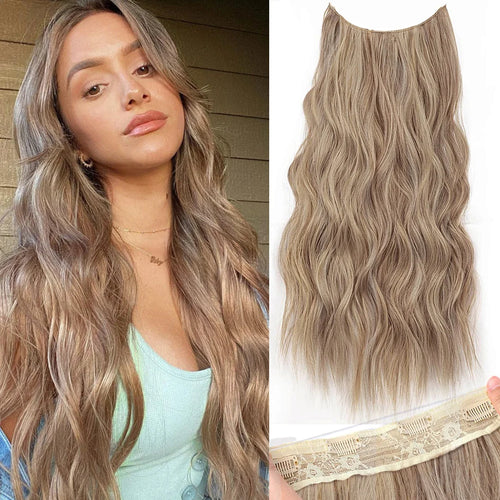 22 Inch Invisible Wire Hair Extensions | Secure, Adjustable &amp; Natural-Looking.