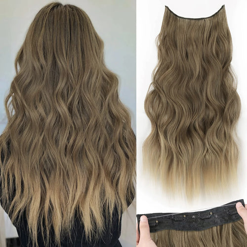 22 Inch Invisible Wire Hair Extensions | Secure, Adjustable &amp; Natural-Looking.