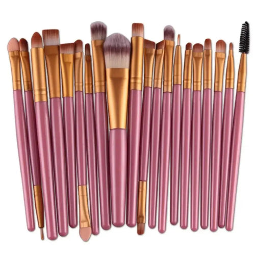 Makeup Brushes, Portable Brush Set, Soft Bristles, Professional Makeup Tools, Versatile Makeup Brushes, All Skin Types, Complete Makeup Set, Cosmetic Tools, Beauty Essentials, On-the-Go Makeup