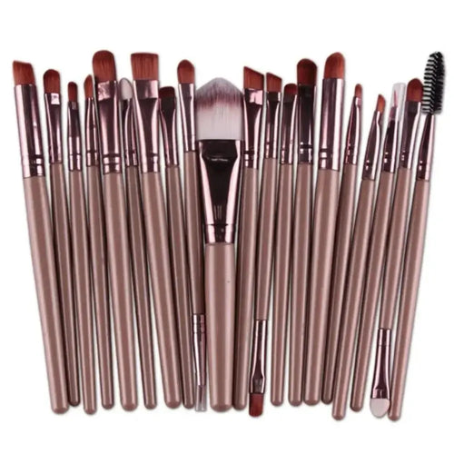 Makeup Brushes, Portable Brush Set, Soft Bristles, Professional Makeup Tools, Versatile Makeup Brushes, All Skin Types, Complete Makeup Set, Cosmetic Tools, Beauty Essentials, On-the-Go Makeup