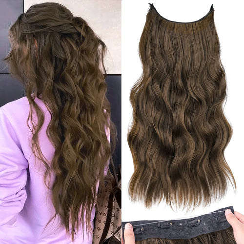 22 Inch Invisible Wire Hair Extensions | Secure, Adjustable &amp; Natural-Looking.