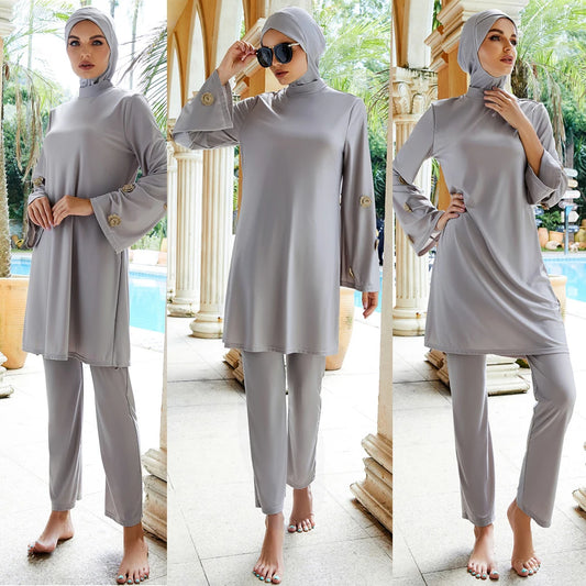 New Women Hijab Muslim Swimsuit Swimwears Burkini Islamic Islam Modest