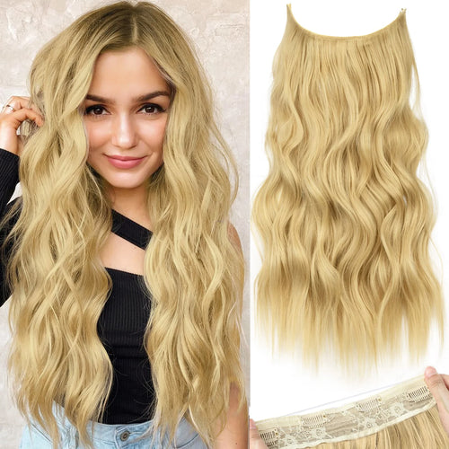 22 Inch Invisible Wire Hair Extensions | Secure, Adjustable &amp; Natural-Looking.