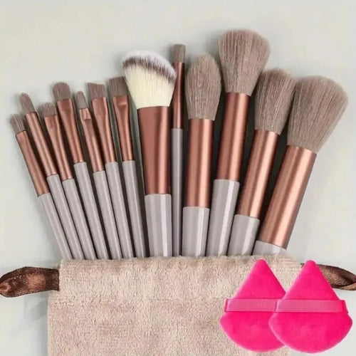 Professional Makeup Brush Set - Soft Fluffy Cosmetic Brushes with Storage Bag