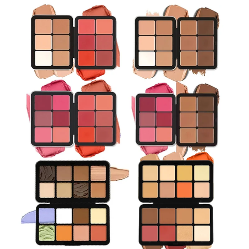 2-Color Cream Blush Palette – Multi-Use Blusher in Travel Iron Box