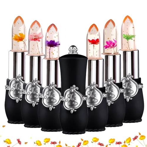 Flower Jelly Lipstick Set Temperature Change Moisturizer Flower Lip